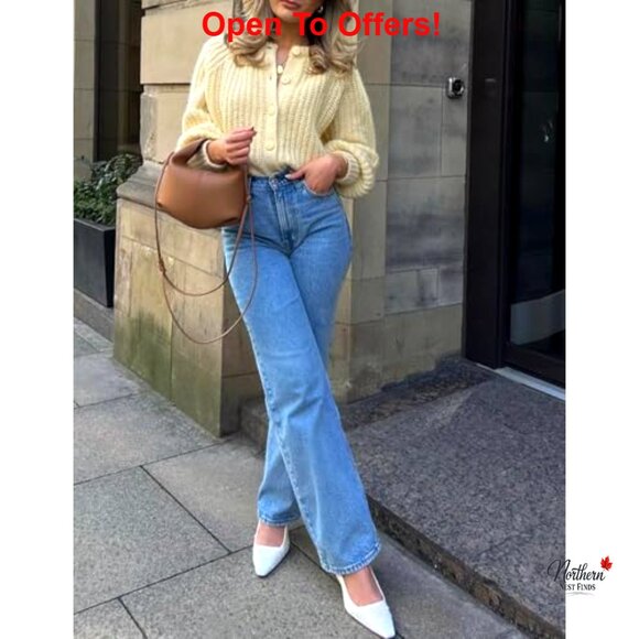 Chunky Knit Cardigan Open Front Button Down Long Sleeve Sweater Casual - Picture 5 of 7